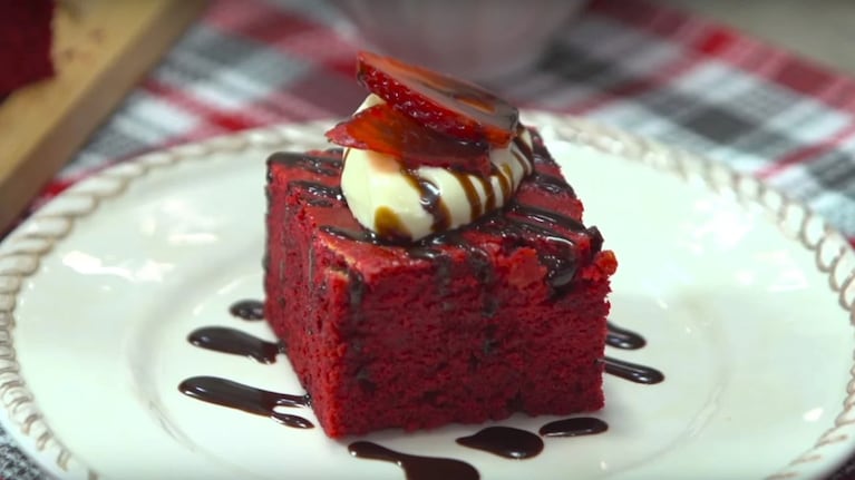 Receta fácil: Red velvet brownies
