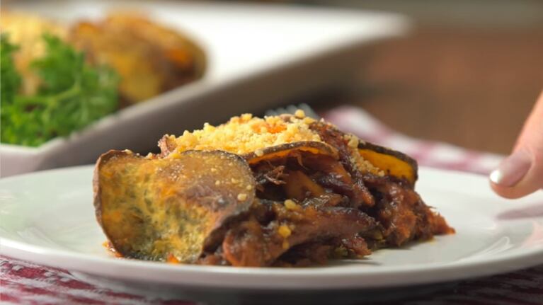 Receta fácil: rollo de batatas y cerdo con barbacoa