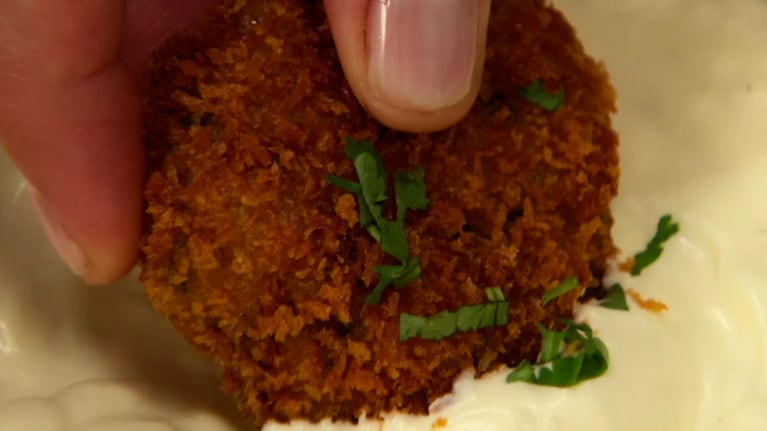 Receta simple de croquetas de pescado y cebolla