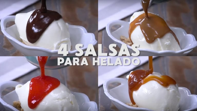 Recetas fáciles: 4 tipos de salsas para helados