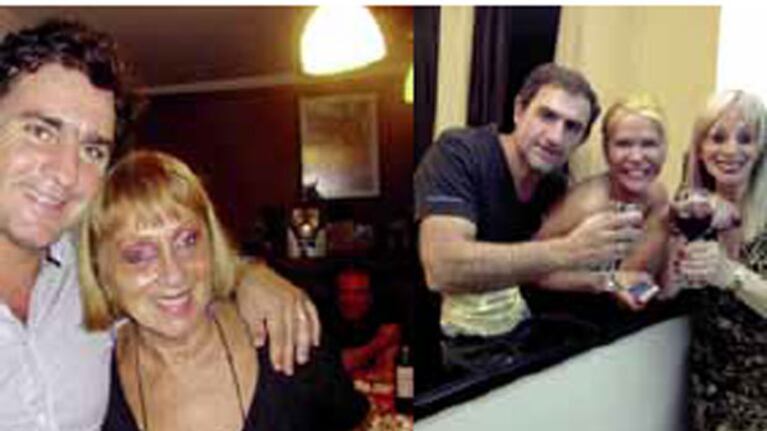Recuerdos de Fabián Rodríguez con su mamá y Nazarena (Fotos: Revista Gente).