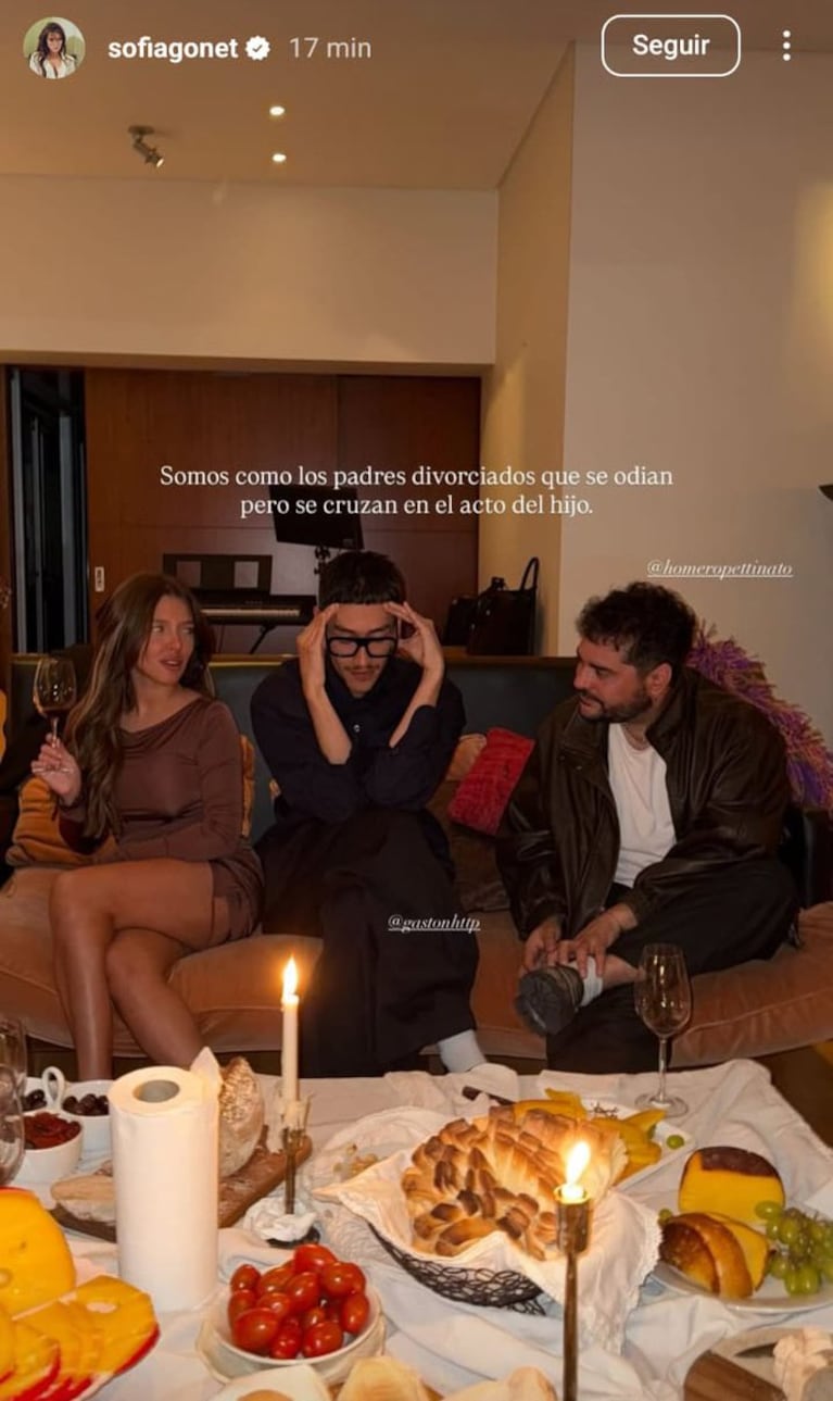 Reencuentro explosivo: Sofía Gonet y Homero Pettinato, cara a cara tras su escandalosa ruptura. Crédito: Instagram
