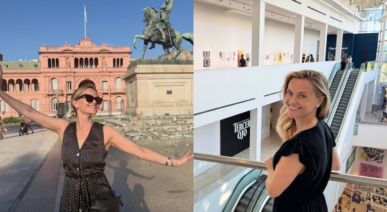 Reese Witherspoon celebró sus 50 años en Buenos Aires: las impactantes fotos en icónicos puntos turísticos | Créditos: Instagram @reesewitherspoon