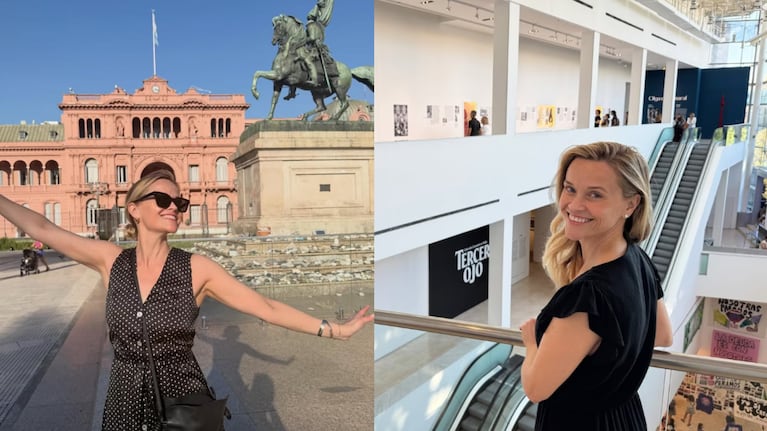 Reese Witherspoon celebró sus 50 años en Buenos Aires: las impactantes fotos en icónicos puntos turísticos | Créditos: Instagram @reesewitherspoon