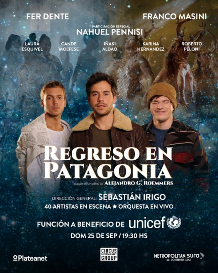 Regreso en Patagonia: función a total beneficio de UNICEF