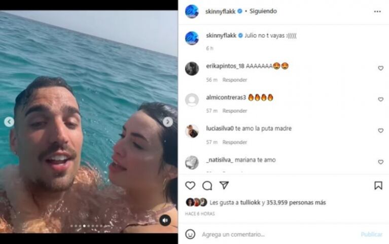 Rels B publicó un nuevo video junto a Lali Espósito en medio de los rumores de romance