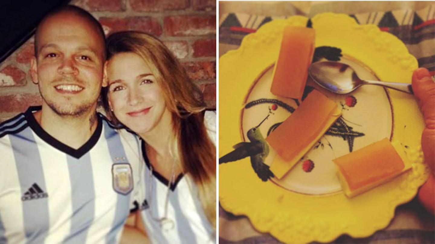 René Pérez y Soledad Fandiño se fanatizaron por el queso y el dulce de batata. (Foto: Web)