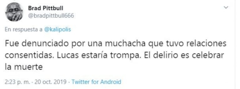 Repudiables tweets de Andrés Calamaro en defensa de Lucas Carrasco: "No era violador; lo condenó el odio al hombre"