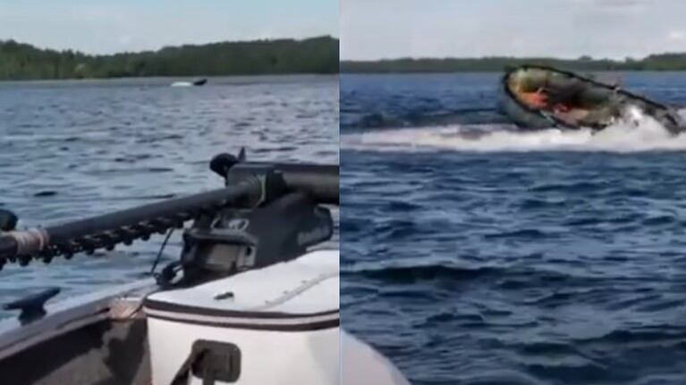Rescatan a un pescador que había perdido el control de su bote en Bielorrusia