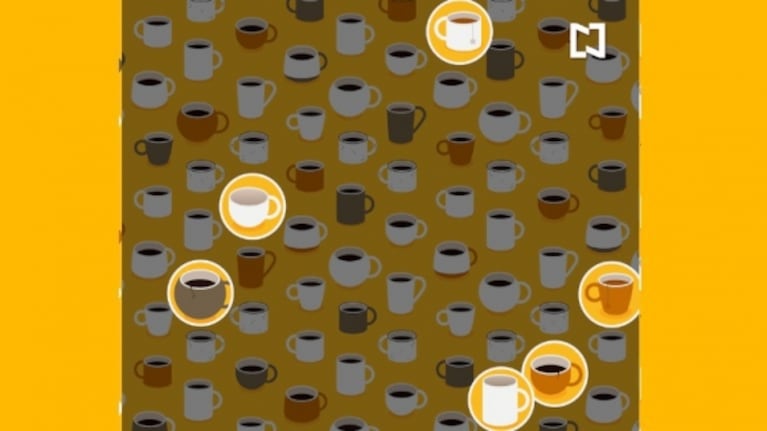 Reto visual: encuentra las tazas rotas