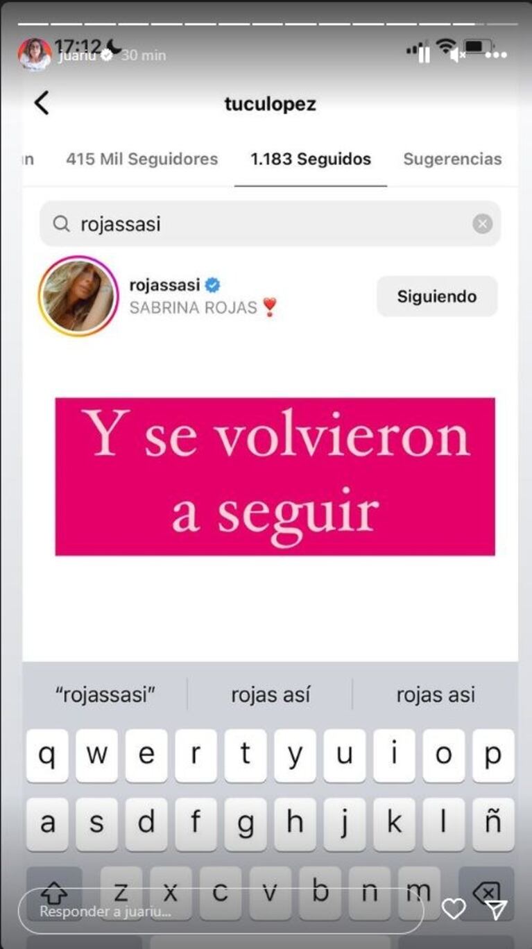 Revelan señales de acercamiento entre Sabrina Rojas y el Tucu López: "Alguien está buscando volver"
