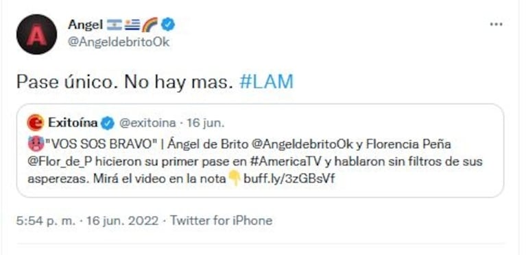 Revelan tensión entre Flor Peña y Angel de Brito: el motivo por el que no harán más el pase