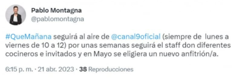 Revelaron qué pasará tras la muerte de Guillermo Calabrese con Qué Mañana!: "Se elegirá un nuevo anfitrión"