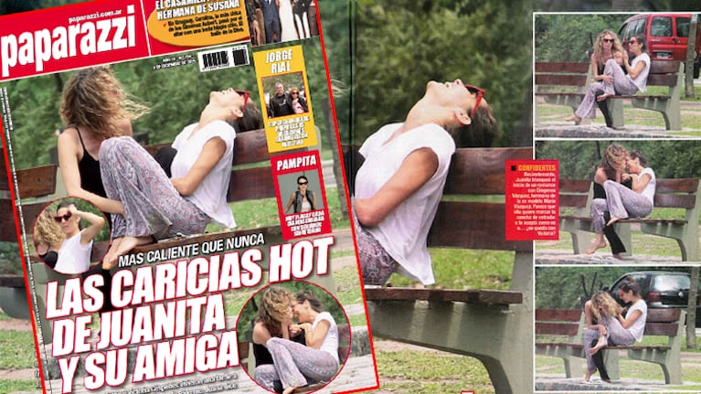 Revista Paparazzi: las fotos de Juana Viale y su amiga Victoria Céspedes, cariñosas en los bosques de Palermo