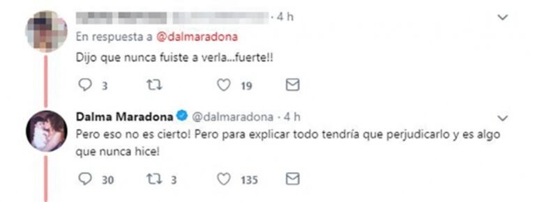 Rial le leyó al aire a Diego una picante pregunta de Dalma: "¿Quién le avisó que se había muerto su mamá?"