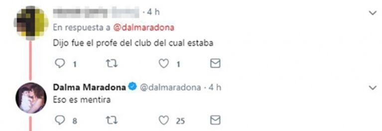 Rial le leyó al aire a Diego una picante pregunta de Dalma: "¿Quién le avisó que se había muerto su mamá?"