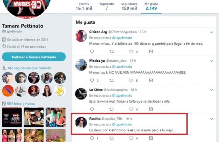 Rial, picante mensaje a Nacho Viale y Tamara Pettinato: "Fui víctima de extorsión y ustedes se regodearon"