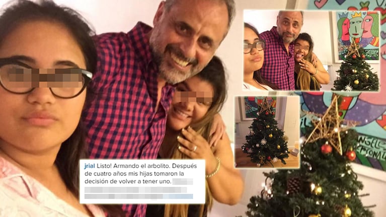 Rial y sus hijas armaron el árbol de Navidad después de 4 años: "Ellas decidieron volver a tener uno, como cuando eran chicas, como antes"