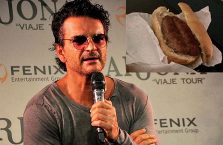 Ricardo Arjona se dio un gustito bien argento: mirá lo que comió (Foto: Web y Twitter)