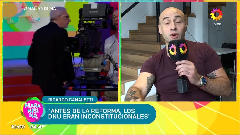 Ricardo Canaletti se cruzó en vivo con Esteban Trebucq, lo insultó y se fue del programa furioso: el video