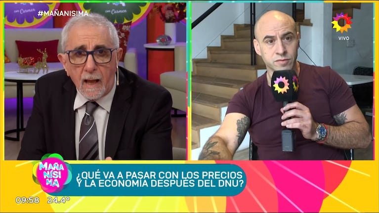 Ricardo Canaletti se cruzó en vivo con Esteban Trebucq, lo insultó y se fue del programa furioso: el video