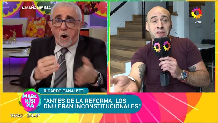 Ricardo Canaletti se cruzó en vivo con Esteban Trebucq, lo insultó y se fue del programa furioso: el video