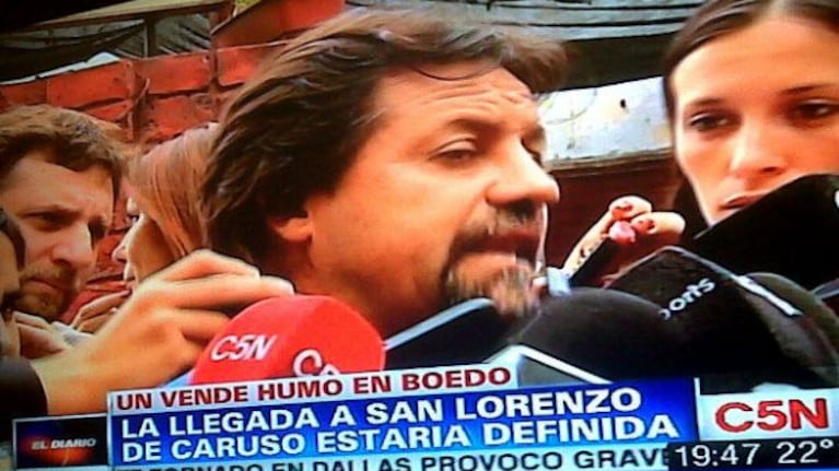 Ricardo Caruso Lombardi, tildado de "vende humo" por Elio Rossi en C5N. (Imagen: Captura C5N)