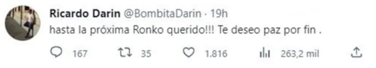 Ricardo Darín compartió un desgarrador mensaje tras la muerte de su perro: "Te deseo paz"