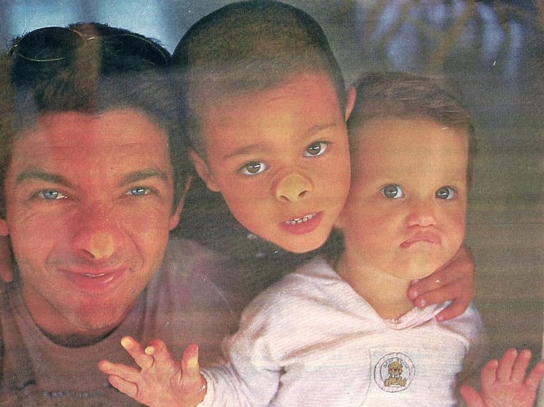 Ricardo Darín con sus hijos Chino y Clarita. Foto: Instagram @claradarin