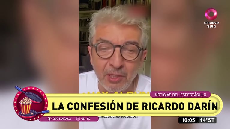 Ricardo Darín confesó de qué se arrepiente en su vida (Foto: captura de elnueve).