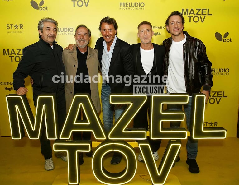 Ricardo Darín, Guillermo Francella, Gustavo Bermúdez, Adrián Suar y Nico Vázquez (Foto: Movilpress)