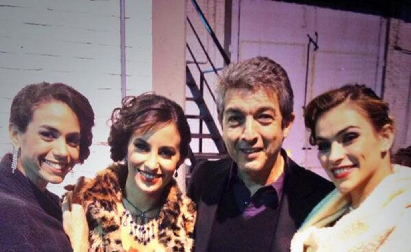 Ricardo Darín, un galán mimado en camarines (Foto: Twitter).