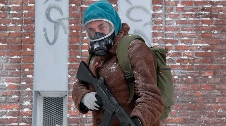 Ricardo Darín y su máscara en 'El Eternauta'. Foto: Netflix