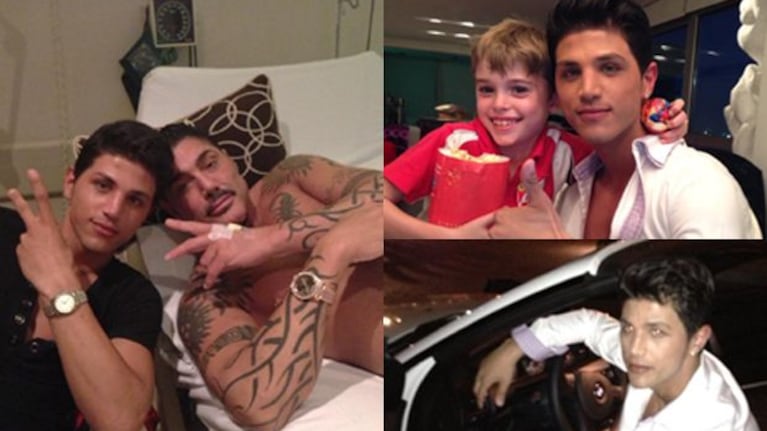 Ricardo Fort le compró un auto a su novio y se lo presentó a sus hijos.