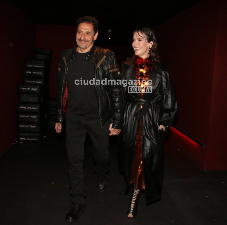 Ricardo Mollo y Natalia Oreiro en el estreno de Yo Narciso (Foto: Movilpress).