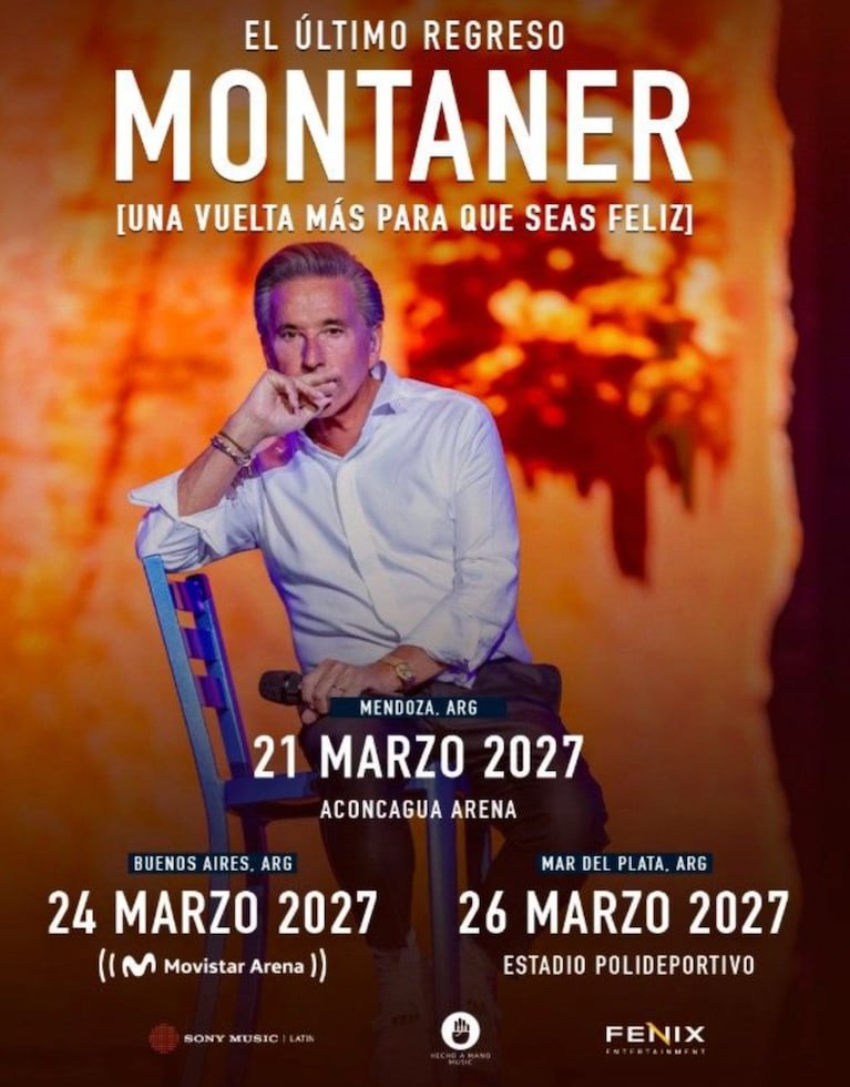 Ricardo Montaner anunció un nuevo show en Argentina