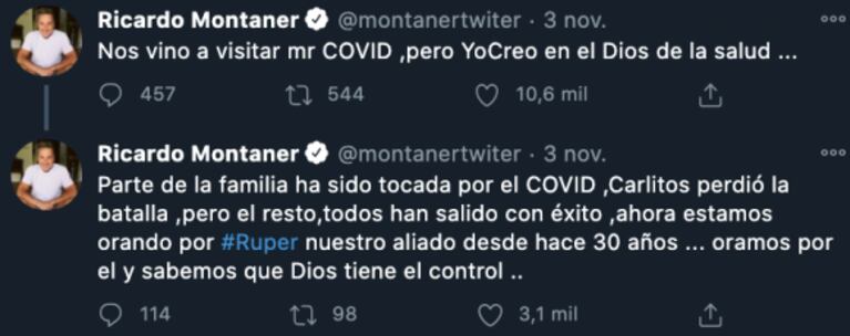 Ricardo Montaner contó que "parte de su familia" se contagió covid, en medio de rumores de embarazo de Stefi Roitman