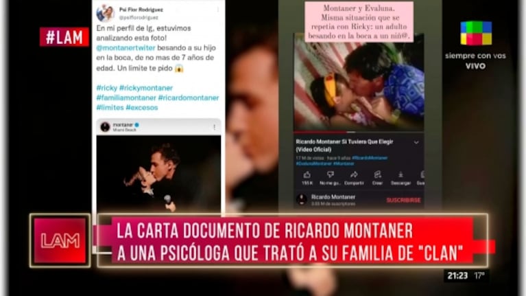 Ricardo Montaner envió una carta documento a una psicóloga que hizo acusaciones en su contra 