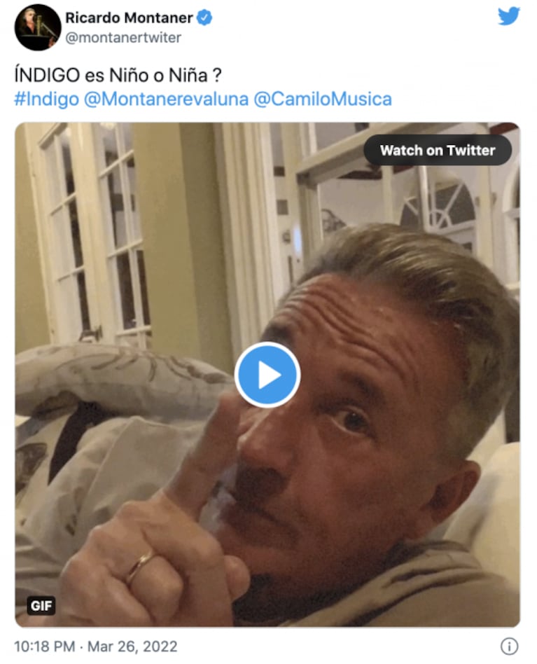 Ricardo Montaner lanzó enigmáticos tweets sobre Índigo, el bebé de Evaluna y Camilo: "La semana del nacimiento"