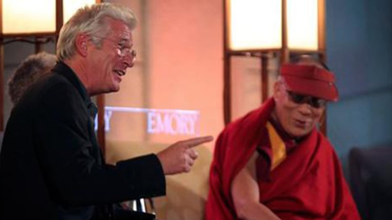 Richard Gere junto al Dalai Lama en Atlanta, durante el 2010. (Foto: Web)