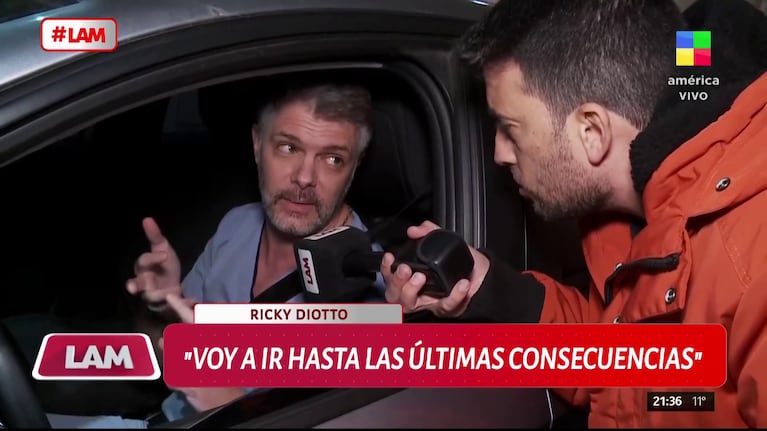 Ricky Diotto en una entrevista con LAM (Foto: captura de América).