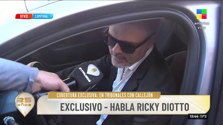 Ricky Diotto hablo en Intrusos (Foto: captura de América)