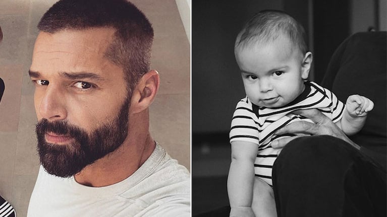 Ricky Martin mostró por primera vez la cara de su hijo Renn: Aquí mi árabe boricua, el bebé de la casa