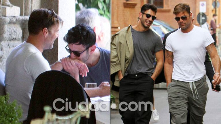 Ricky Martin y Jwan Yosef, enamorados en Italia (Fotos: GrosbyGroup). 