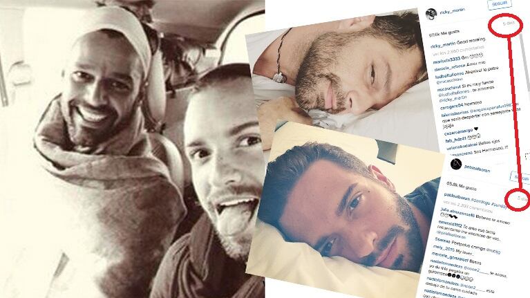 Ricky Martin y Pablo Alborán subieron idénticas fotos el mismo día y se generaron rumores. (Fotos: Instagram)