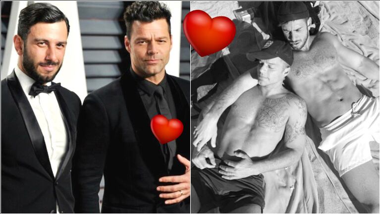 Ricky Martin y su novio, a puro amor y relax en las playas de Malibú (Fotos: Instagram)