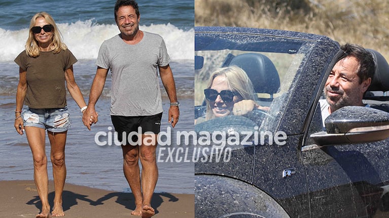 Ricky Sarkany y su esposa en Punta del Este (Fotos: GM Press).