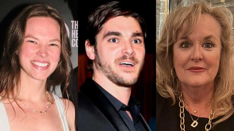 RJ Mitte, su novia Kennedy Suárez y su mamá Dyna (Foto: Instagram @rjmitte y @dyna_banana)