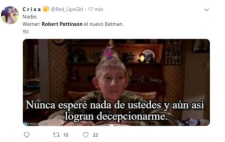 Robert Pattinson sería el nuevo Batman... ¡y los memes inundaron las redes!