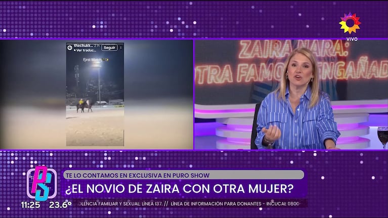 Robert Strom fue visto con otra mujer en Milán (Foto: captura de eltrece).